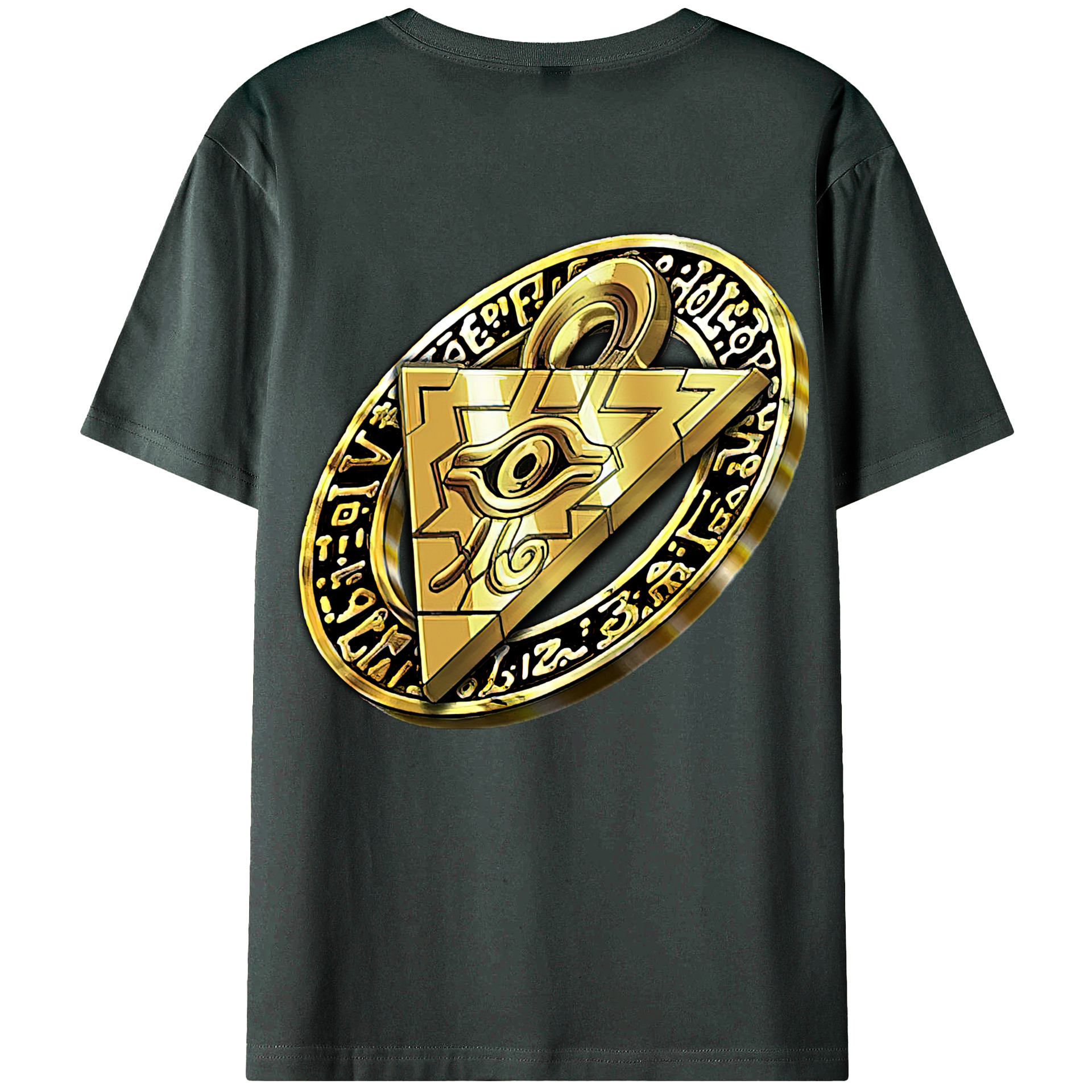 （画像用） 遊☆戯☆王 Yu-Gi-Oh! 綿100％ メンズ半袖Tシャツ（バックプリント） 通気性